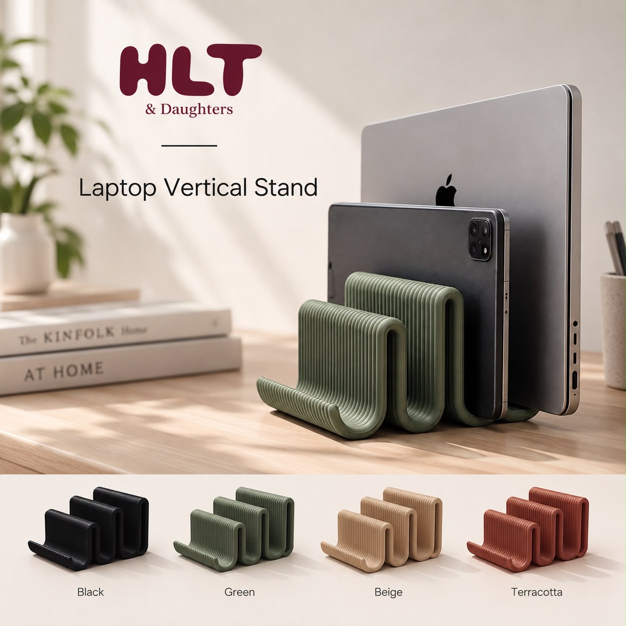 Ribbed Laptop Vertical Stand 1