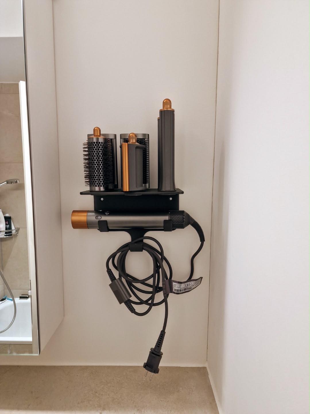 Dyson Airwrap Wall Mount with Attachment Organizer 2