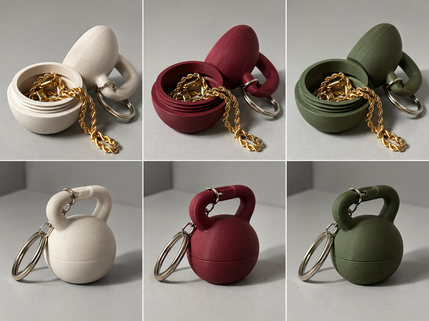 Gym Kettlebell Keychain 2