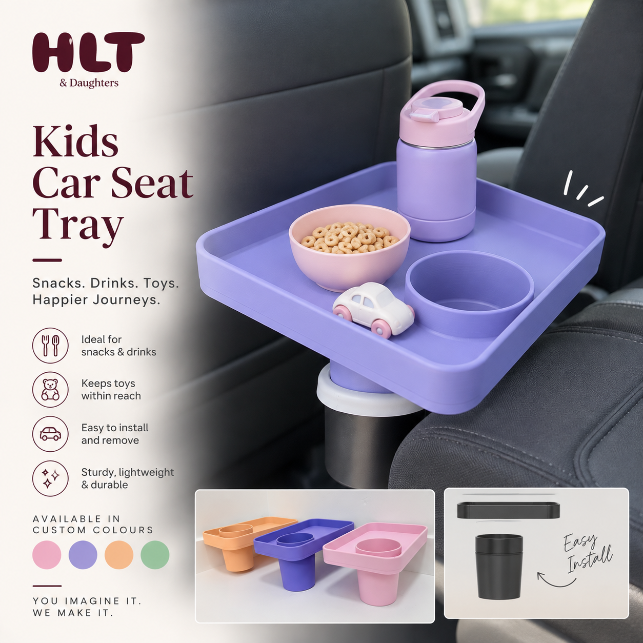 Kids Car Seat Tray 1