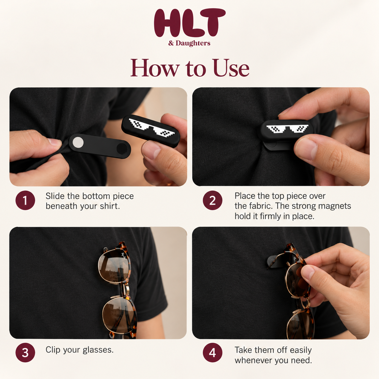 MagClip Glasses Holder 2